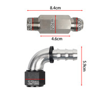 Kit de mise à niveau des raccords de tuyau de chauffage TF-1024 pour Dodge Ram 6.7L Cummins 2007 - Adaptateur de conversion 10AN, raccord coudé et collier de serrage