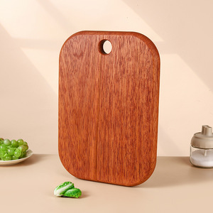 Tabla de Cortar de Madera Maciza de Ébano, Tabla de Cortar de Madera para Frutas, Pan, Tabla de Servir para Cocina, Tabla de Rebanar, Utensilio de Cocina para el Hogar - Product Image 1