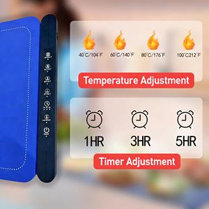 Op maat gemaakte 59*38*2CM F1 2026 Hotsell siliconen voedselverwarmingsmat, opvouwbare draagbare elektrische verwarmingsmat - Product Image 5