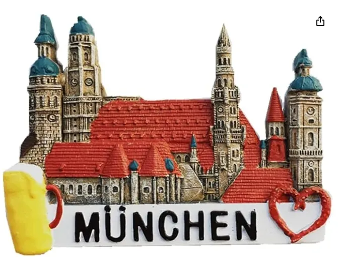 Harz 3D München Bayern Deutsch Kühlschrank Magnet Souvenir Geschenk