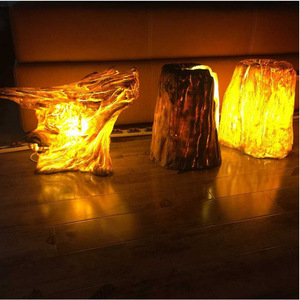 Resin <b>Tree</b> Stump Lamp 2700K Soft Warm White <b>Led</b> Landscape Garden Light Non Detachable Plastic Body - Product Image 3