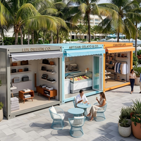 Kiosque commercial préfabriqué mobile |   Magasin de proximité et café temporaire Scenic |   Stand de vente créatif en plein air