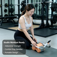 Rueda de Ejercicio Abdominal con Rebote Automático para Entrenamiento en Casa, para Hombres y Mujeres Adultos