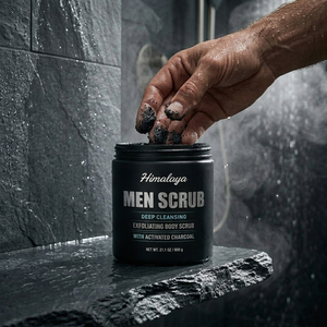 <span class=keywords><strong>Exfoliante</strong></span> Masculino con <span class=keywords><strong>Carbón</strong></span> <span class=keywords><strong>Activado</strong></span>, Vitamina E y C, Fragancia a Rosas, Ácido Hialurónico, para Todo Tipo <span class=keywords><strong>de</strong></span> Piel, Uso Adulto - Product Image 2