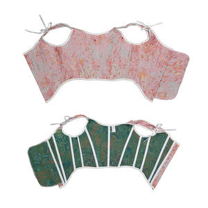 Femmes Vintage Floral Dentelle Désossé Camisole Respirant Royal Court Jarretelles <span class=keywords><strong>Corset</strong></span> Top pour Fête Corsage Fée Crop Cami Tops - Product Image 5