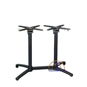 Popular Outdoor Furniture Cheap Price Bar Coffee <strong>Foldable</strong> Restaurant Garden Cast Aluminum Folding <strong>Tables</strong> Base <strong>Leg</strong> - Product Image 6