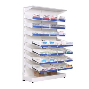 Xinlongfei Medicine <b>Display</b> <b>Rack</b> 1.2mm Metal Single-Sided Track-Mounted For Pharmacies And Clinics - Product Image 5