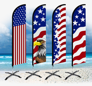 Bandera personalizada de Swooper de plumas de EE. UU.-Poste no incluido, al aire libre para playa pancarta publicitaria, clubes deportivos y decoraciones - Product Image 2
