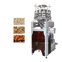 Vente chaude, machine d'emballage de haute qualité pour aliments soufflés, chips de pommes de terre, chips de banane, ligne d'emballage automatique de popcorn avec remplissage d'azote