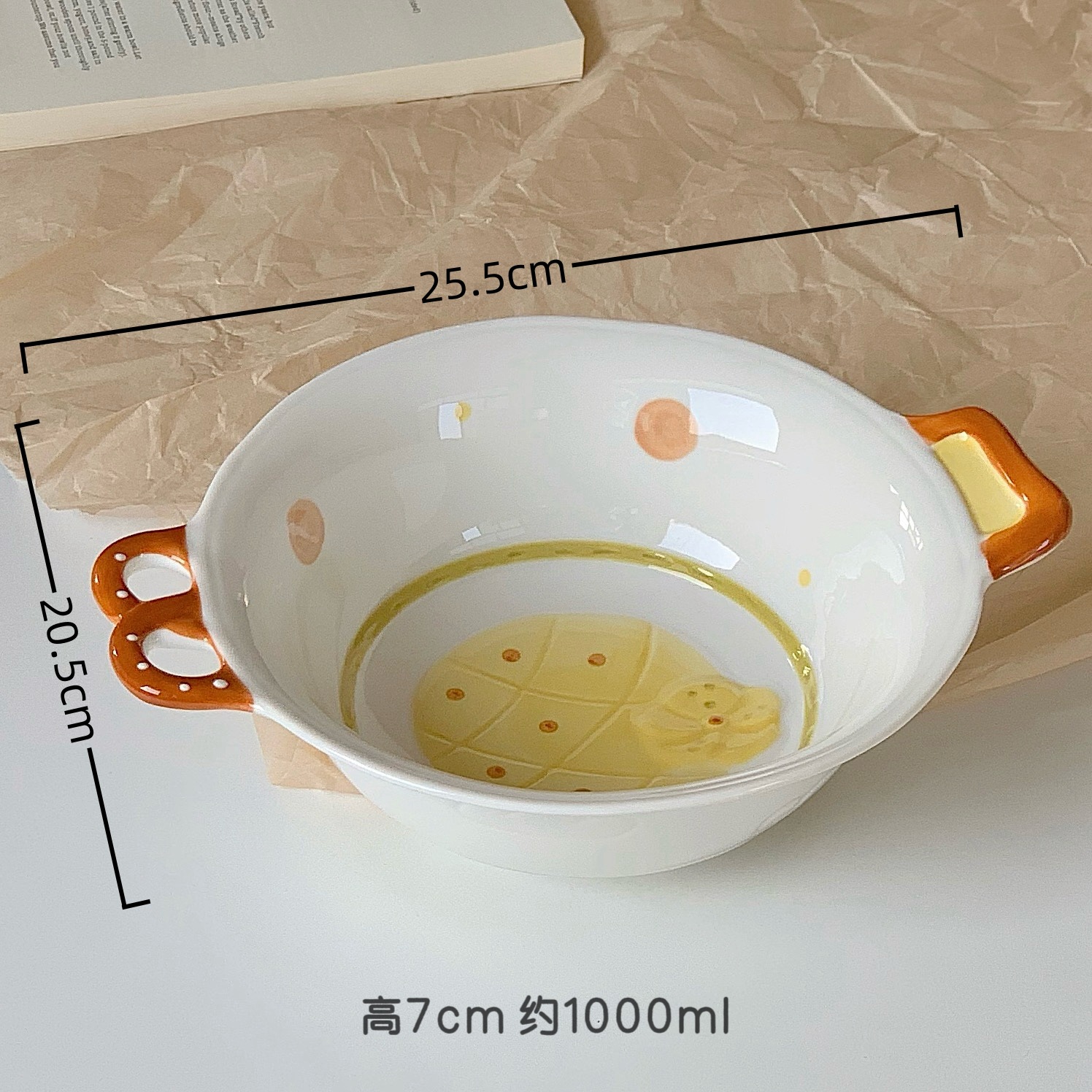 Pan diario-10 pulgadas doble oreja cuencos de sopa [24 piezas/caja]