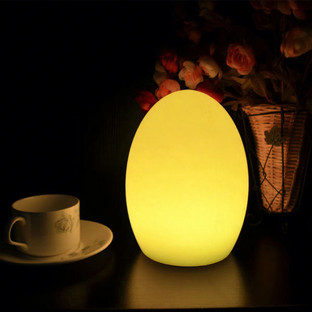 Smart LED Egg Night Light USB Chargeable Flexible Desk Table Lamp for Kids Children Baby Bedroom Lights Sleeping