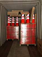 Cônes de signalisation routière personnalisés ConexSafety 700mm 750mm 900mm PVC Réfléchissant Protection IP65 Base triangulaire 37*37cm