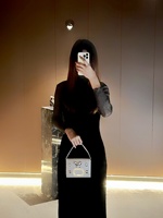 Tas Malam Wanita 3D Motif Kupu-kupu Berkilau Clutch Kristal Dompet Rantai Selempang Pesta Pernikahan Tas Tangan Mini Kulit PU Mengkilap