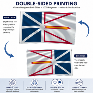 Bandera Personalizada de Nueva Tierra Firmina <span class=keywords><strong>y</strong></span> <span class=keywords><strong>Labrador</strong></span>, Bandera Canadiense Provincial para Colgar en la Pared, de Poliéster para Exteriores, con Ojales de Latón - Product Image 2