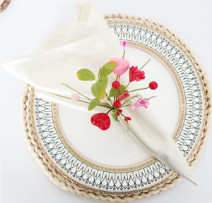 DAMAI Valentine's Day Wedding <b>Birthday</b> Romantic and Elegant <b>Table</b> Decoration Bubble Flower Shaped Napkin Ring - Product Image 2