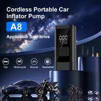Compresseur d'air numérique intelligent ABS sans fil rapide avec lumière LED pour voiture, moto, vélo et ballons