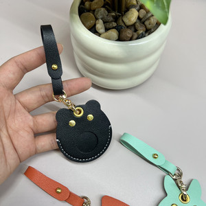 Cartoon pattern locator leather keychain/key ring, community <b>access</b> <b>control</b> keychain/<b>card</b> holder, cute backpack pendant. - Product Image 4