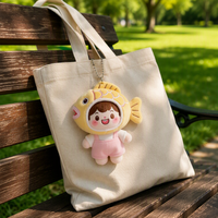 Porte-clés en peluche personnalisé, personnage de dessin animé poisson Taiyaki, breloque de sac Kawaii, cadeau pour enfants, vente en gros
