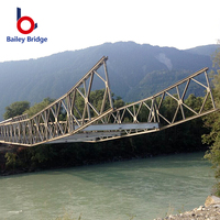 Pont en acier de type pont Bailey lourd pour le passage des conduites - Pont en treillis chinois avec services de soudage et de découpe