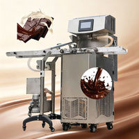 Equipo para la Elaboración de Chocolate para Tiendas de Chocolate Artesanal, Máquina Temperadora de Chocolate de 15 kg con Mesa