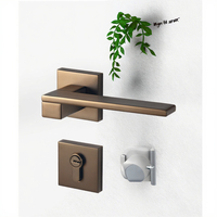 Serrure de porte sans clé JOYLIFE en bronze et cuivre massif, poignée de salle de bain, serrure de passage à cellule unique pour hôtels, garantie de 3 ans