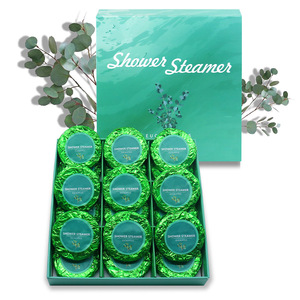 Ducha vaporera aromaterapia eucalipto ducha tabletas 18 piezas en caja aceite esencial burbujas baño tabletas - Product Image 6