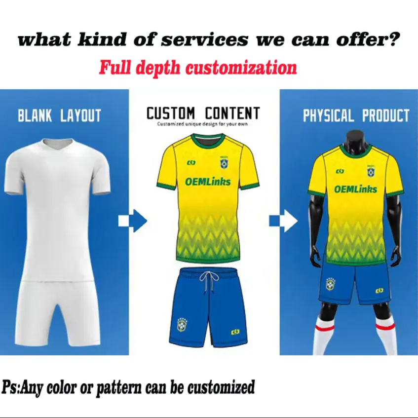 Custom OEM Breathable sublimated soccer jerseys team soccer jerseys soccer clothing football t-shirt custom football jerseys