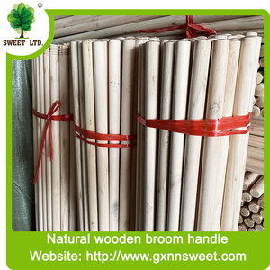 Venta al por mayor 120cm 150cm Natural Pvc recubierto mango de escoba de madera con hilo griego italiano para escoba - Product Image 6