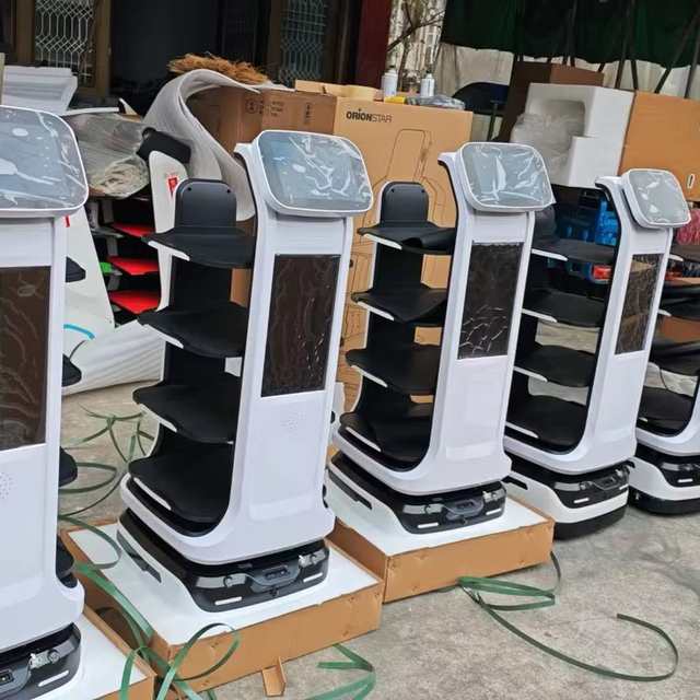 Smart Food Service Automation Robot Precision Meal Transport Bot