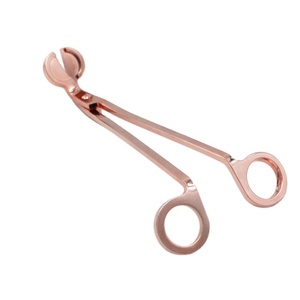 Luxury Wholesale Stock Custom Logo Rose Gold Sharp <strong>Candle</strong> <strong>Wick</strong> <strong>Trimmer</strong> for Cutting Wood <strong>Wicks</strong> and Cotton <strong>Wicks</strong> - Product Image 1