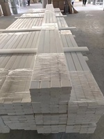 Persiana de madera impermeable con imprimación blanca, componente de persiana de madera