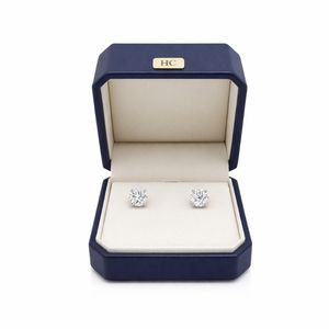 Caja de Alta Gama para Pendientes, Caja de Regalo de Joyería Rígida con Tapa Abatible Personalizada, Inserto de Microfibra, Logotipo Impreso en Serigrafía, Suministro Directo de Fábrica - Product Image 1