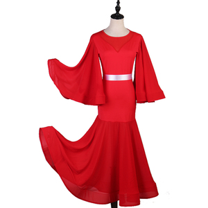 DB19073 New Coming Mesh Black Mujeres Traje <span class=keywords><strong>de</strong></span> baile <span class=keywords><strong>de</strong></span> salón para adultos Vestido <span class=keywords><strong>de</strong></span> baile <span class=keywords><strong>de</strong></span> salón sexy con <span class=keywords><strong>banda</strong></span> en la cintura - Product Image 4