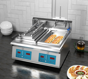 Máquina Automática para Freír Dumplings y <span class=keywords><strong>Gyoza</strong></span>, Equipo de Cocina Comercial, 220v 110v, Placa de Hierro de 12 mm de Espesor - Product Image 2