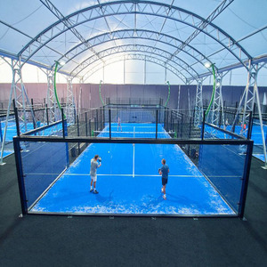 Campo da Padel 2026 con Tetto, Zincato a Caldo, per Esterni, Adatto a Climi Umidi, Attrezzatura da <span class=keywords><strong>Tennis</strong></span> - Product Image 1