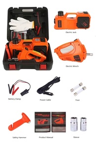 Martinetto Idraulico Elettrico da 5 Tonnellate 12V e Avvitatore a Impulsi, Set di Attrezzi di Emergenza per Auto - Product Image 3