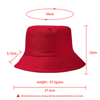 Chapeau Bob Réversible Brodé avec Logo Personnalisé – Vente en Gros, Coton Uni Double Face, Casquette de Pêcheur pour Hommes et Femmes