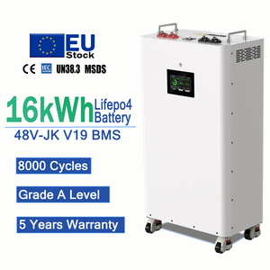 แบตเตอรี่ EU Stock 48v 16kWh 314Ah Lifepo4 พร้อมระบบจัดการแบตเตอรี่ JK V19 BMS ในตัว พร้อมฟังก์ชั่นทำความร้อนและล้อ สำหรับระบบพลังงานแสงอาทิตย์แบบไฮบริด - Product Image 1