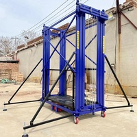 Échafaudage mobile télescopique électrique de 0,5 tonne, 2 à 6 mètres, plateforme de levage pour la construction