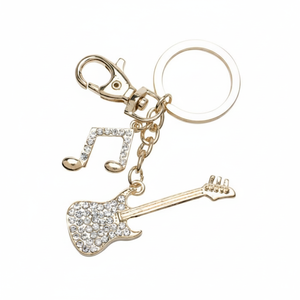 Portachiavi a Forma di Chitarra Elettrica con Cristalli, Categoria Prodotti Portachiavi - Product Image 2