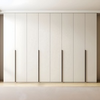 Armoire murale minimaliste moderne avec éclairage LED, grande capacité de rangement pour chambre à coucher, 5+ tiroirs et taille personnalisable