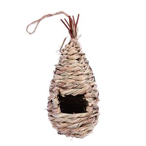 <span class=keywords><strong>2026</strong></span> Handgeweven Kolibrie Huis Creatief Vogelnest Met Hibiscus Gras Simulatie Volière Opknoping Decoratie Voor Huisdieren Huisdier Huis - Product Image 1