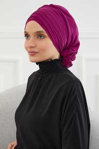 MOTIVE FORCE Turban instantané au design simple, <span class=keywords><strong>bonnet</strong></span> léger en mousseline, foulard turban pour femmes, couvre-chef turban - Product Image 2