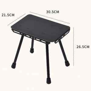 Lightweight Folding <strong>Table</strong> Outdoor Camping Tactical Modern Aluminum Ultralight Stool and Compact Portable Folding <strong>Table</strong> - Product Image 2