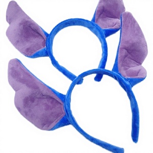 Serre-tête en plastique violet long, motif dessin animé Halloween, pour adultes et enfants, idéal pour les fêtes d'anniversaire et les événements festifs - Product Image 3