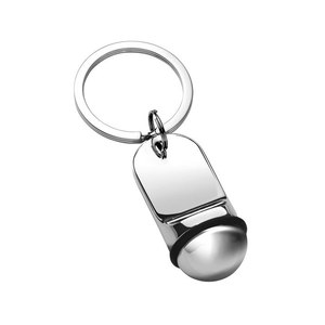 Porte-clés métallique personnalisé, mousqueton d'hôtel tendance avec impression offset et UV, fabriqué en laiton et acier inoxydable, sans boîte - Product Image 1
