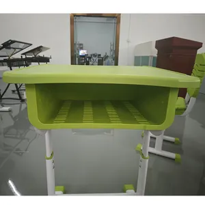 Venta caliente cómodo escritorio individual y silla conjunto para estudiantes de la escuela