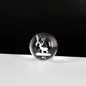 घर सजावट कस्टम 3d लोगो के अंदर चित्रित खाली बर्फ की गेंद क्रिस्टल बॉल ग्लोब उपहार शादी की स्मारिका क्रिस्टल हस्तशिल्प 50pcs