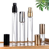 Bon marché de haute qualité 2ml 3ml 5ml 10ml petits flacons d'atomiseur de parfum échantillon bouteille en verre avec pompe de pulvérisation en plastique mini bouteille testeur