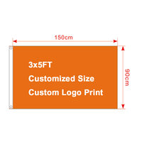 Drapeaux personnalisés 3x5 double face